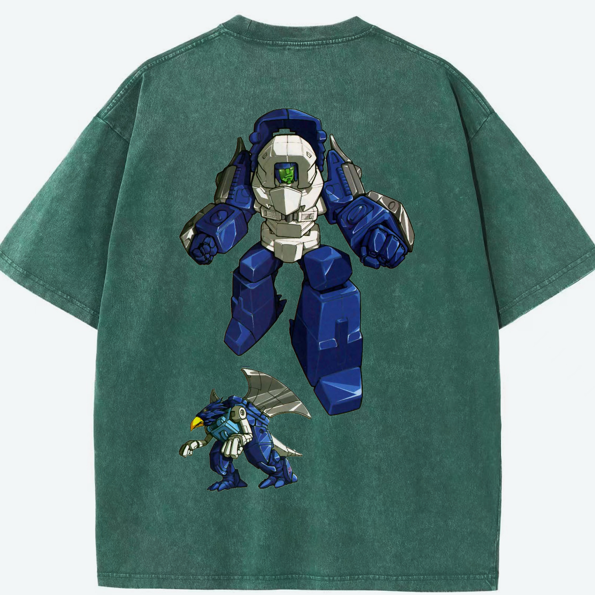 （画像用）  綿100% ヴィンテージ風 半袖Tシャツ（背面プリント）